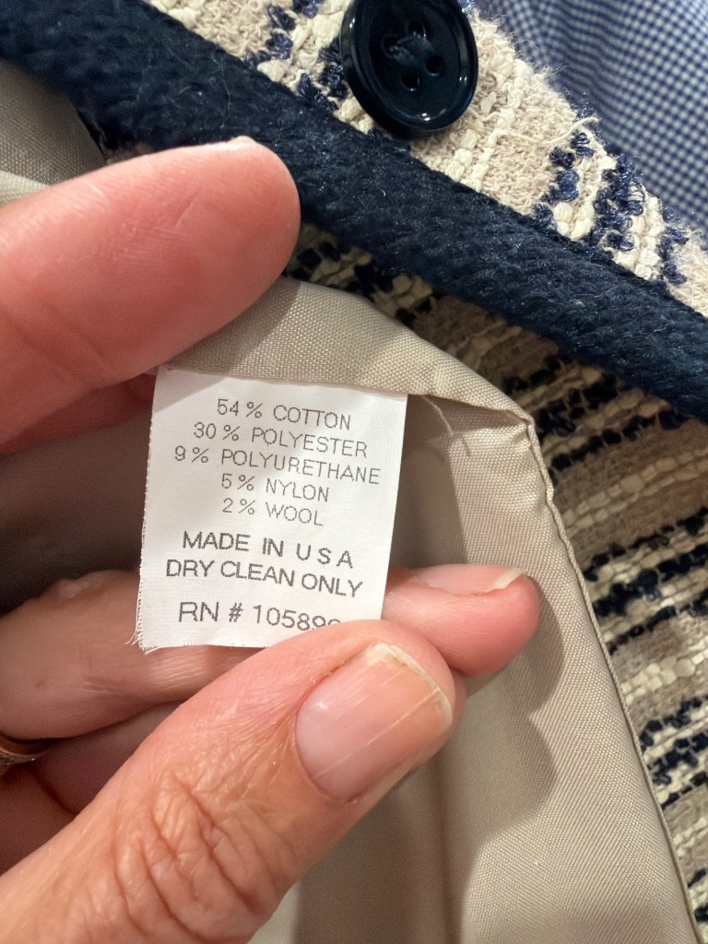 Worth Tweed Jacket Size 6 - Picture 3 of 4